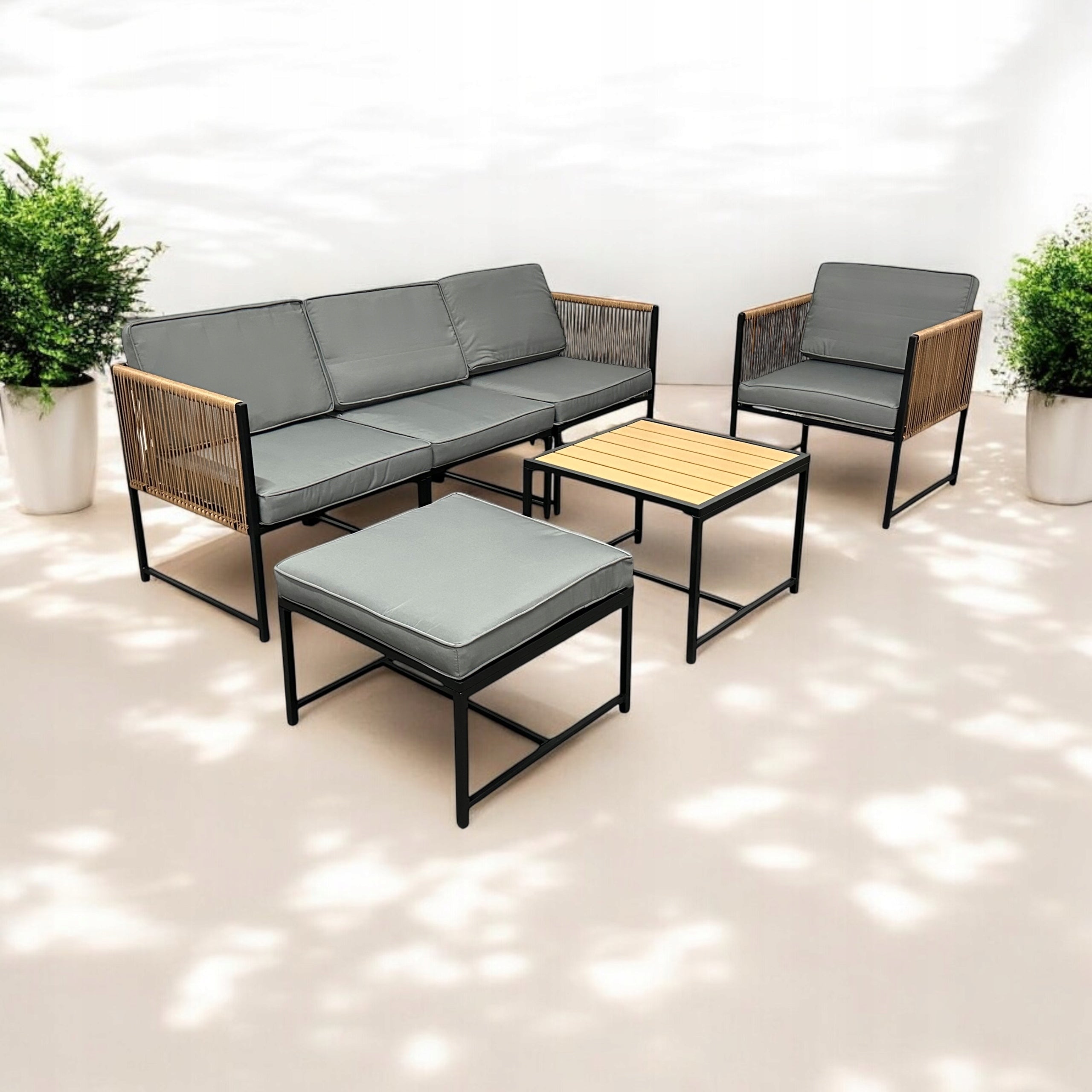 GARDEN CORNER DOUBLE-SIDED XL-NM-31 GARDEN FURNITURE SET BROWN LIGHT Manufacturer code XL-NM-31