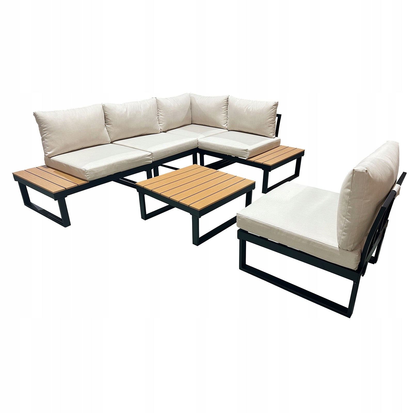 GARDEN CORNER GARDEN FURNITURE SET FOR TERRACE FOX BEIGE Main material other