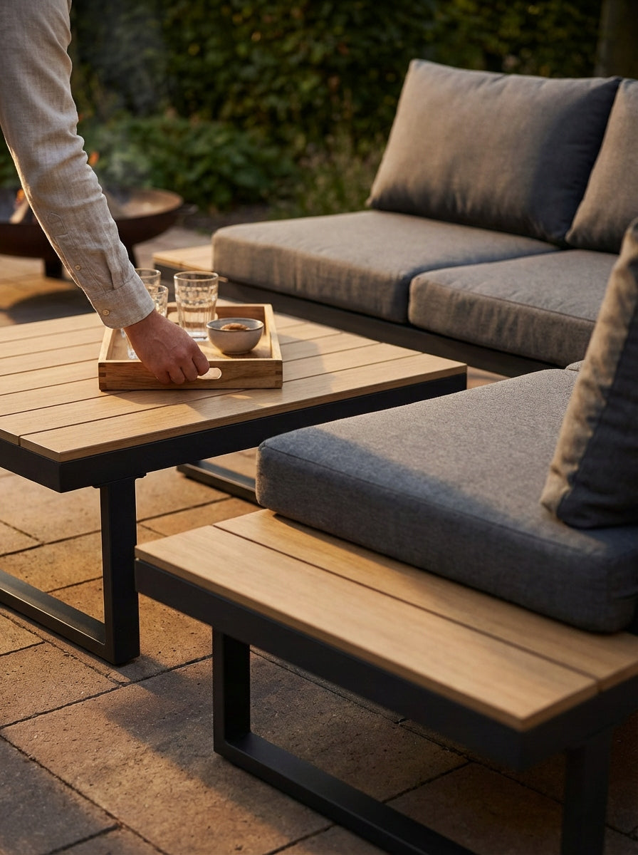 GARDEN CORNER XXL NM-28 GARDEN FURNITURE SET GARDEN FURNITURE BROWN Manufacturer code MAS-NM-28