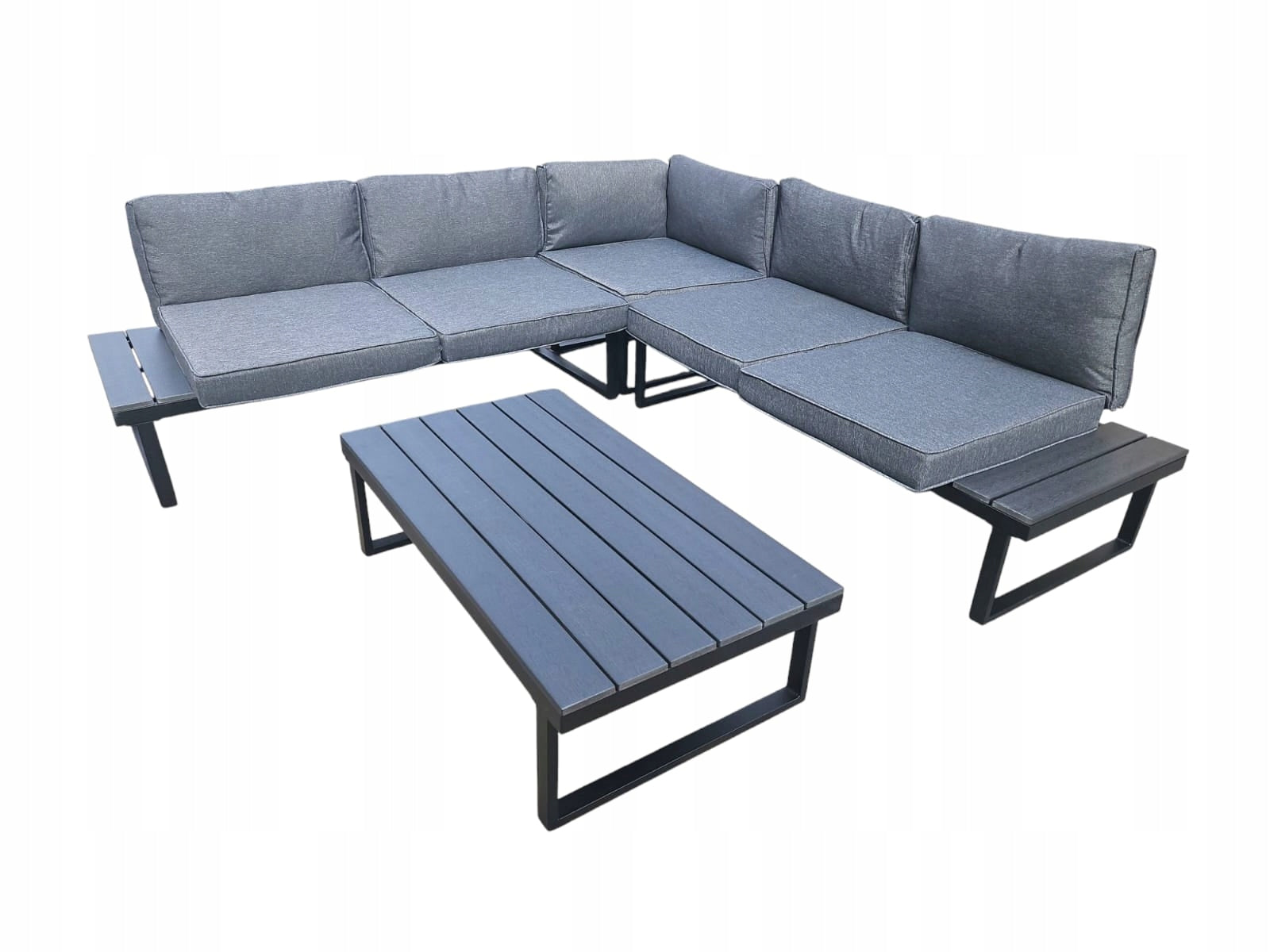 GARDEN CORNER with table XL SEATING SET ANTHRACITE TABLE SET Manufacturer code 23356 Grafit+Czarny