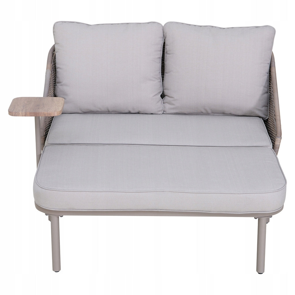 GARDEN COUCH GREY SOFA BED SUNWAY WITH POLYRATTAN TABLE Brand no brand
