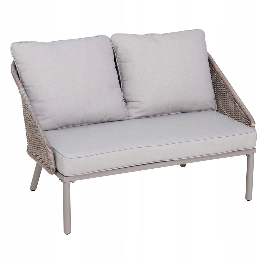 GARDEN COUCH GREY SOFA BED SUNWAY WITH POLYRATTAN TABLE EAN (GTIN) 4262376580753