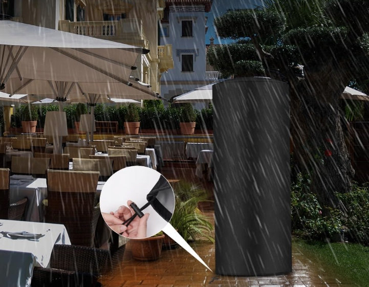 GARDEN COVER FOR TERRACE HEATER PROTECTION WATERPROOF BLACK 120x50 Length 120 cm