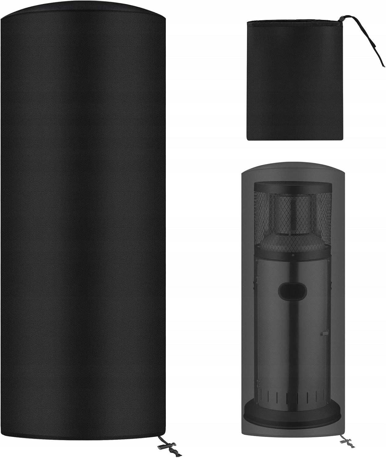 GARDEN COVER FOR TERRACE HEATER PROTECTION WATERPROOF BLACK 120x50