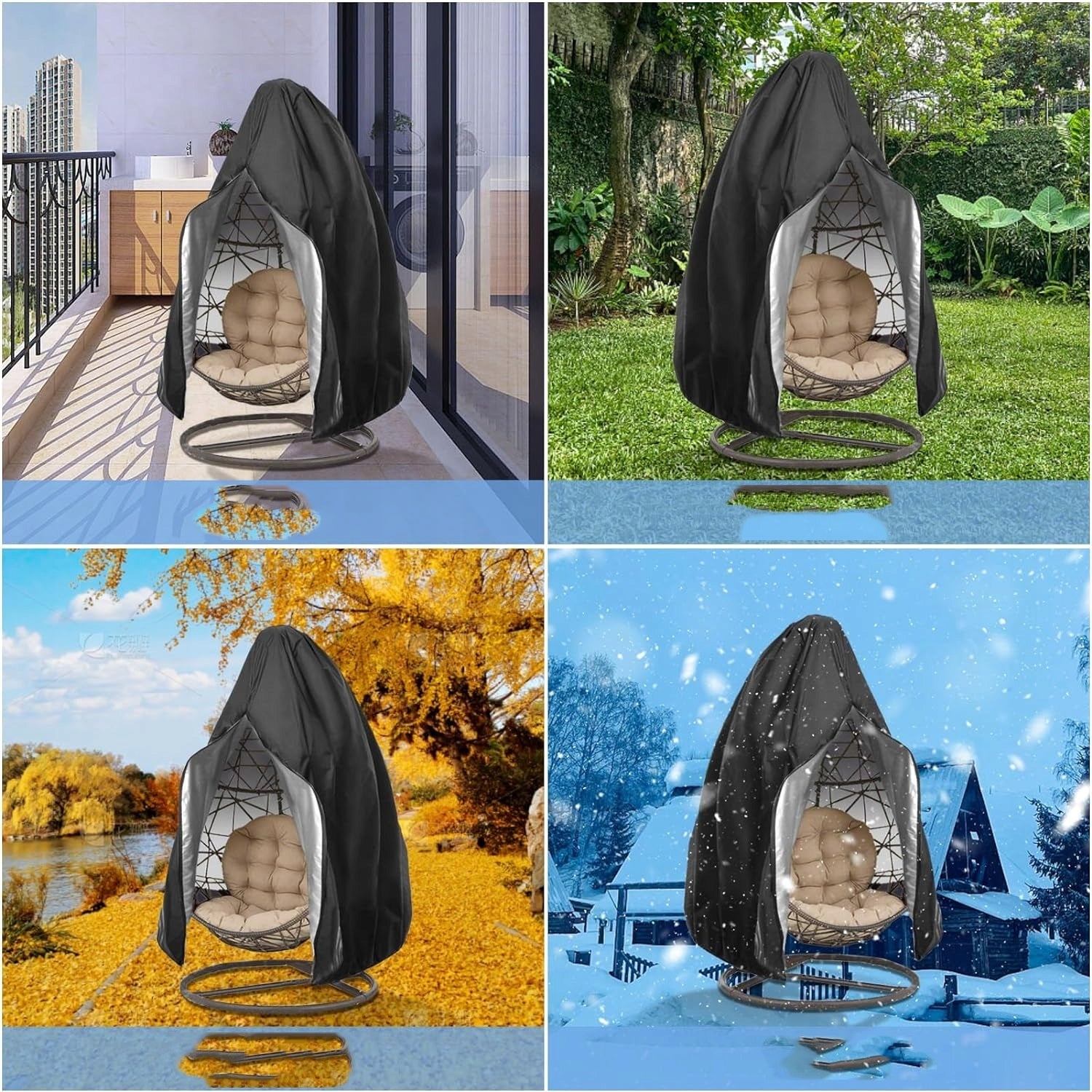 GARDEN COVER UNIVERSAL FOR ARMCHAIR HANGING GARDEN SWING + CASE Product width 115 cm