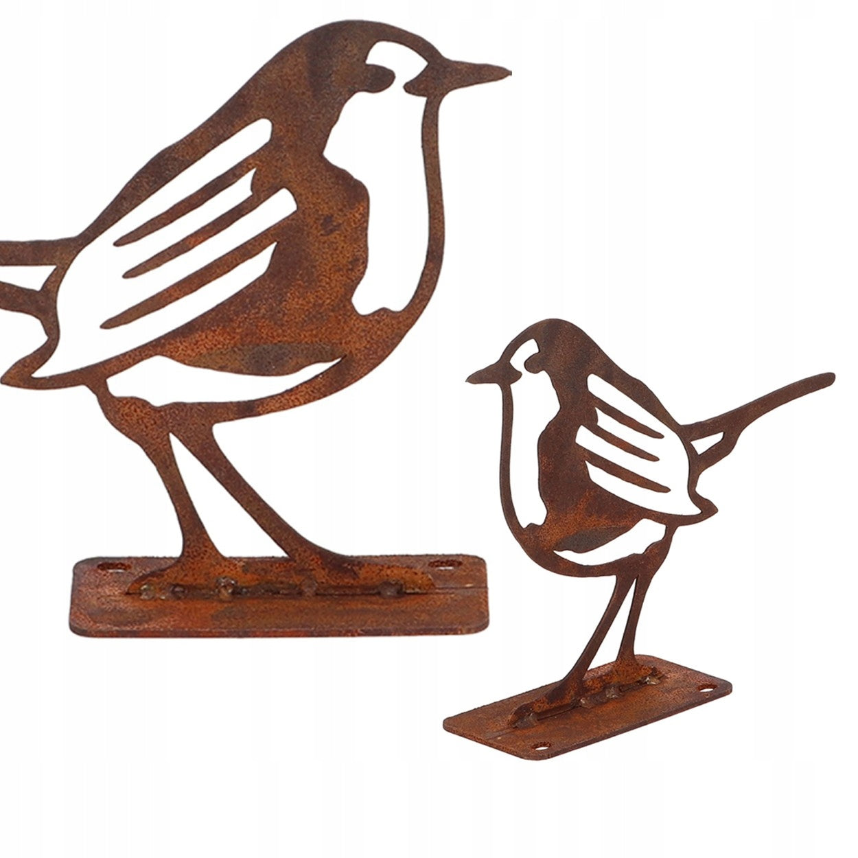 GARDEN DECORATION BIRD robin steel corten rusty rust standing ornament h10cm Manufacturer Esschert Design