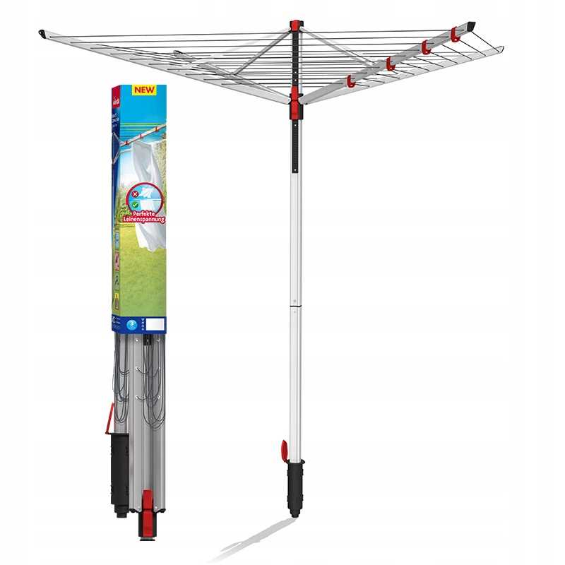 GARDEN DRYER FOR LAUNDRY LARGE XL 50 METERS LINES VILEDA SUN LIFT SET Manufacturer code SUSZARKA SKŁADANA OGRODOWA PRANIE VILEDA XL