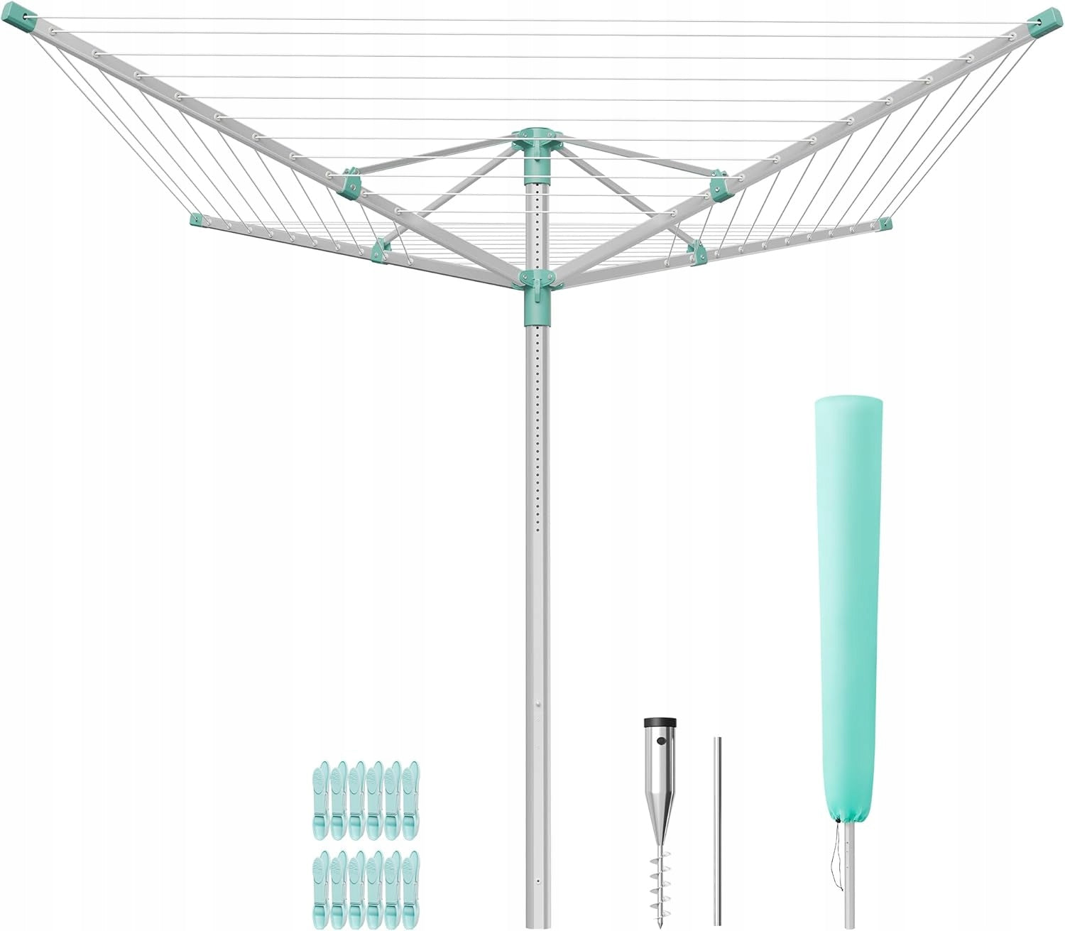 GARDEN DRYER STANDING LAUNDRY UNDERWEAR ADJUSTABLE SONGMICS CASE 50 M