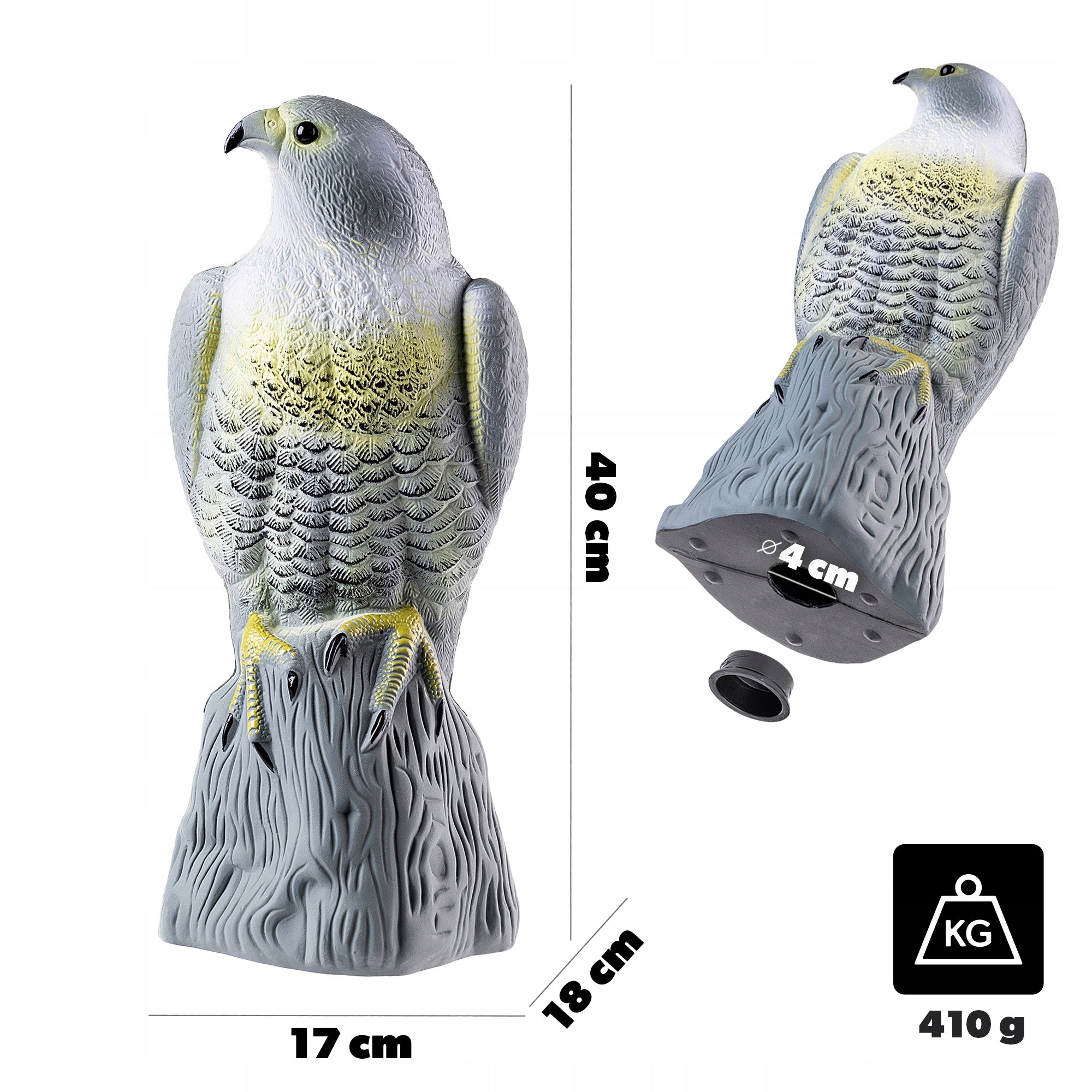GARDEN FIGURE FIGURINE DECORATION FOR GARDEN LARGE FALCON FOR GIFT Kind repellent