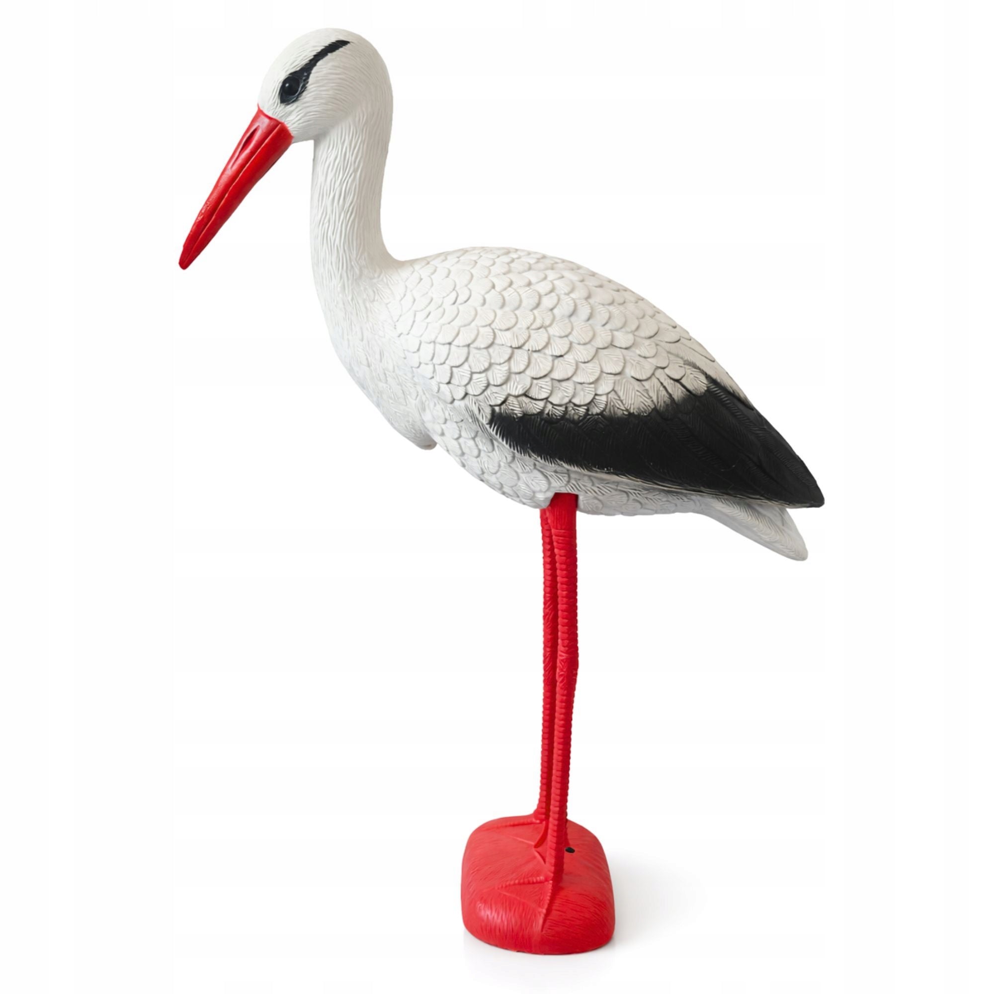 GARDEN FIGURINE FIGURE DECORATION FOR THE GARDEN LIKE A LIVING STORK STANDING 78CM XL Kind decoration