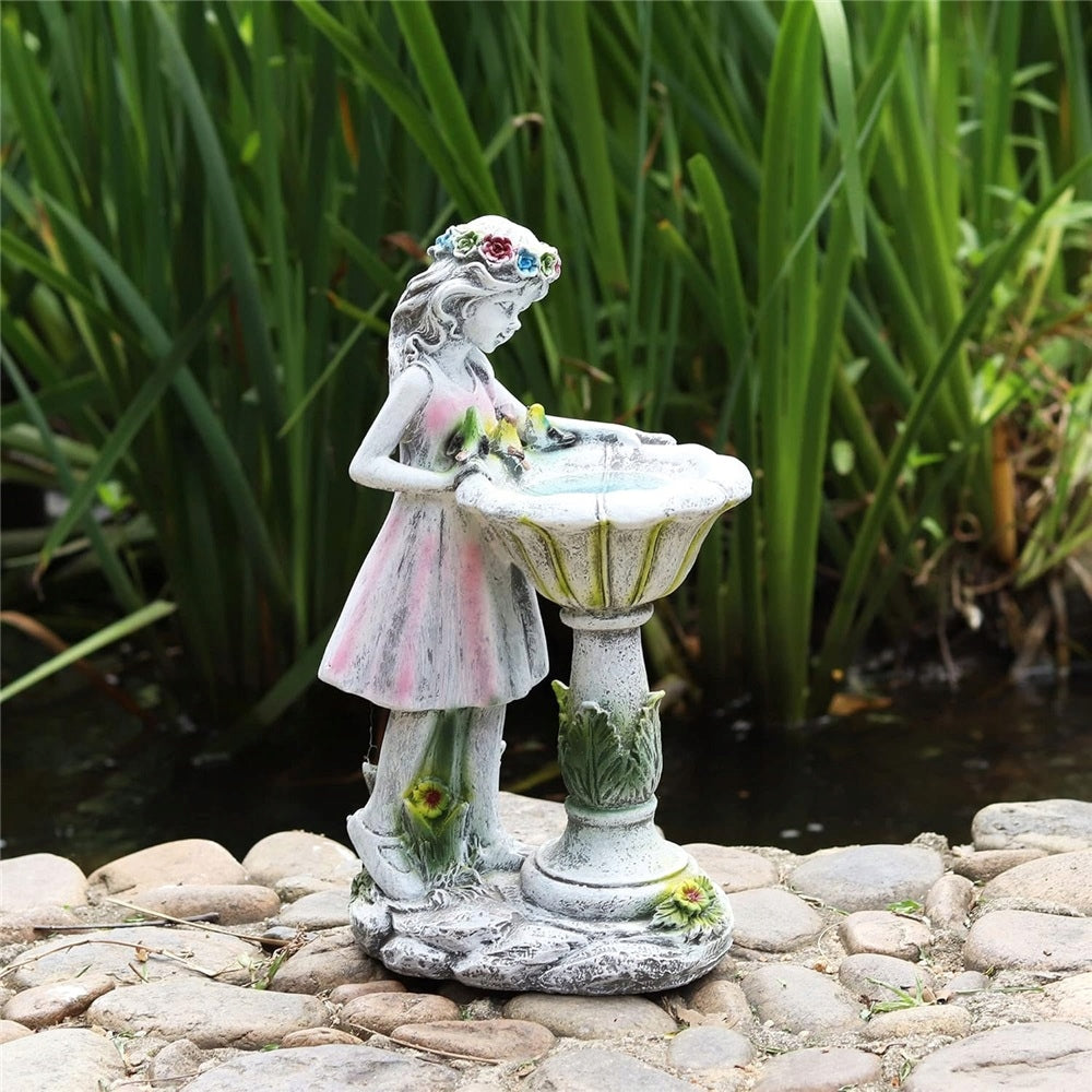 GARDEN FIGURINE LED SOLAR FAIRY DECORATION PATIO BALCONY GARDEN Manufacturer no brand