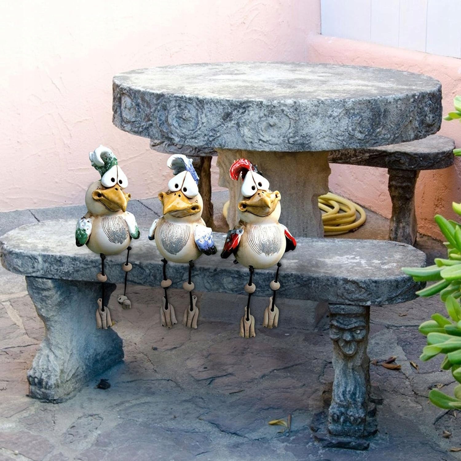 GARDEN FIGURINES ROOSTER DECORATIVE GARDEN FIGURINE 3PCS Manufacturer code FIGURKI OGRODOWE