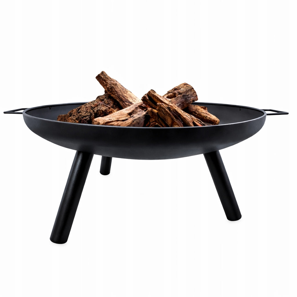 GARDEN FIRE PIT GRILL BOILER WITH HANDLES 60 cm STEEL Manufacturer code 26