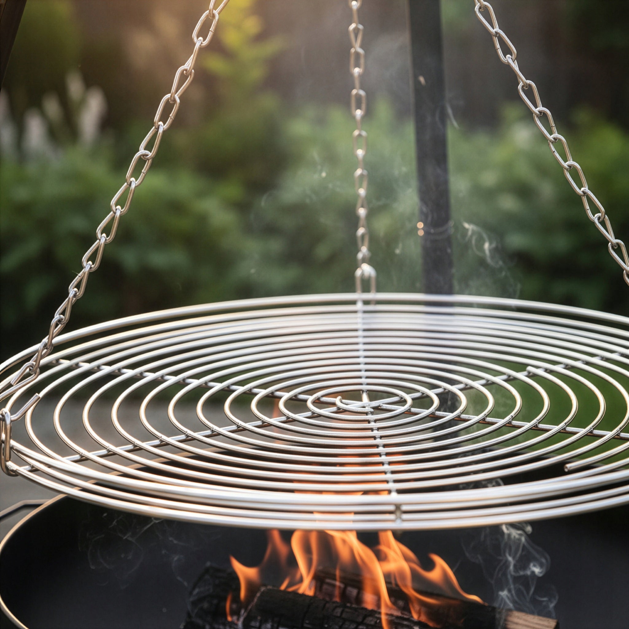 GARDEN FIREPLACE GARDEN GRILL TRIPOD WITH FRAME LEHMANN GRATE 60CM Manufacturer code PALENISKO OGRODOWE LEHMANN MONTANA