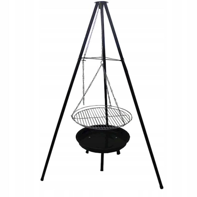 GARDEN FIREPLACE GRILL TRIPOD PORTABLE SPHERICAL STEEL GRATE 49x49 cm Manufacturer code 5908076540640