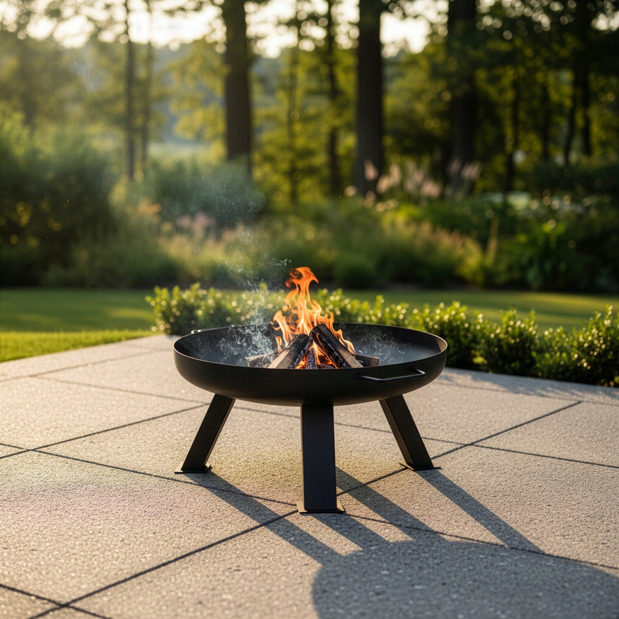 GARDEN FIREPLACE LARGE 60 CM FOR FIREPLACE GRILL STEEL BOILER BLACK XXL Length 60 cm
