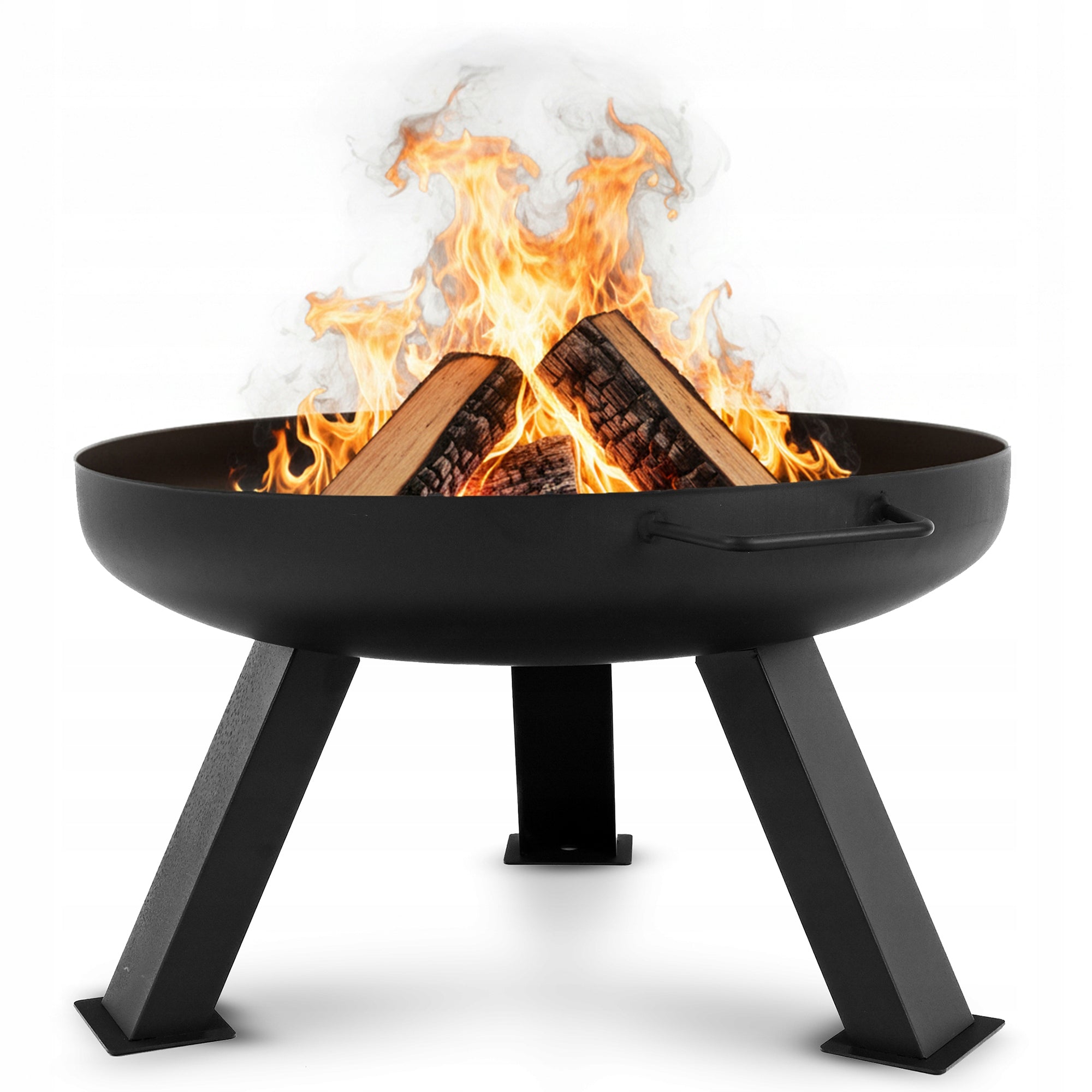 GARDEN FIREPLACE LARGE 60 CM FOR FIREPLACE GRILL STEEL BOILER BLACK XXL