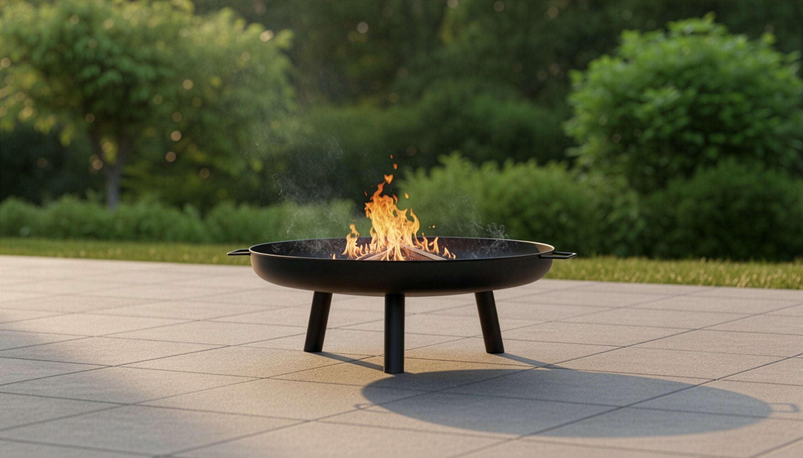 GARDEN FIREPLACE LARGE 80 CM FOR FIREPLACE GRILL STEEL BOILER BLACK XXL Grate diameter / width 80 cm