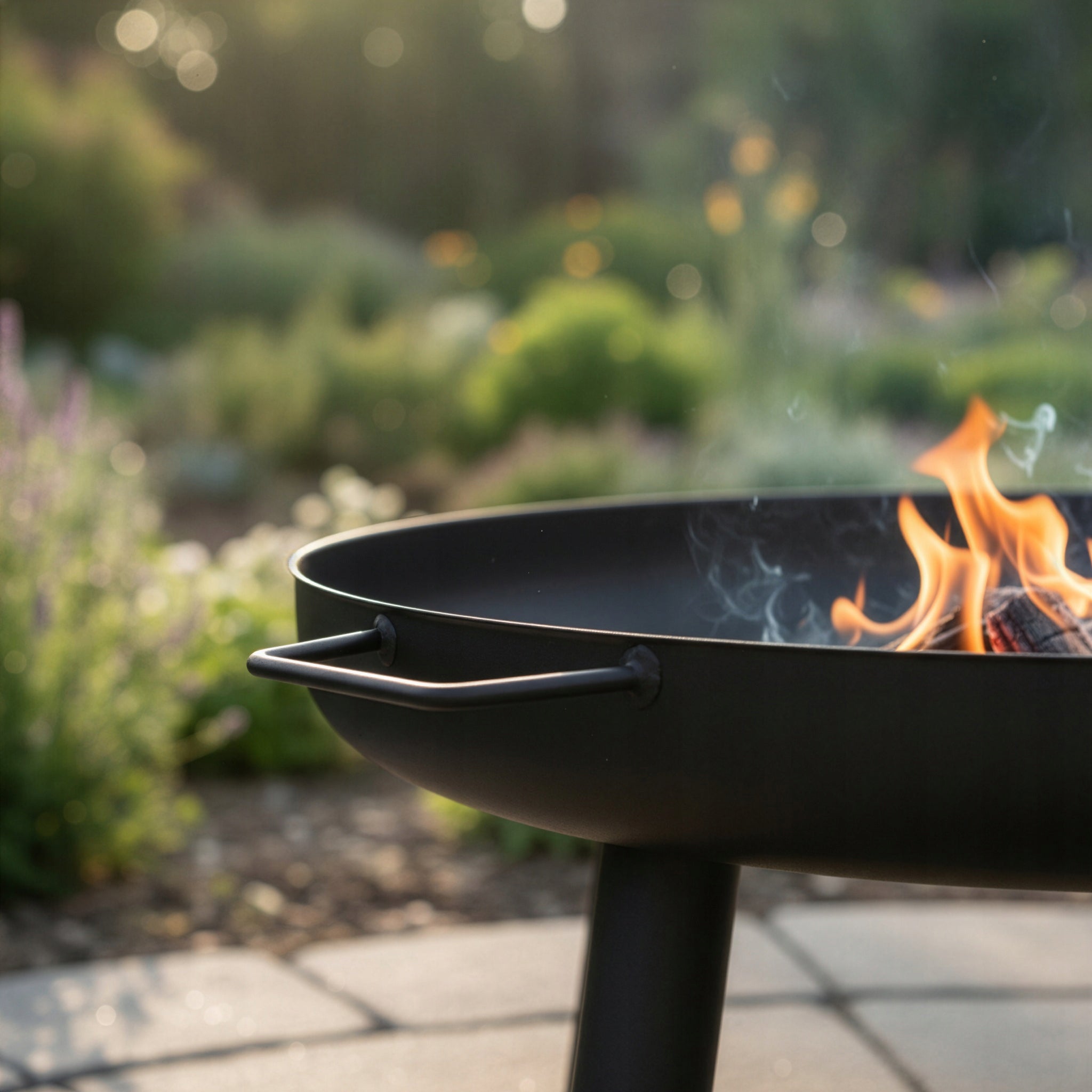 GARDEN FIREPLACE LARGE 80 CM FOR FIREPLACE GRILL STEEL BOILER BLACK XXL Product weight with unit packaging 8.8 kg