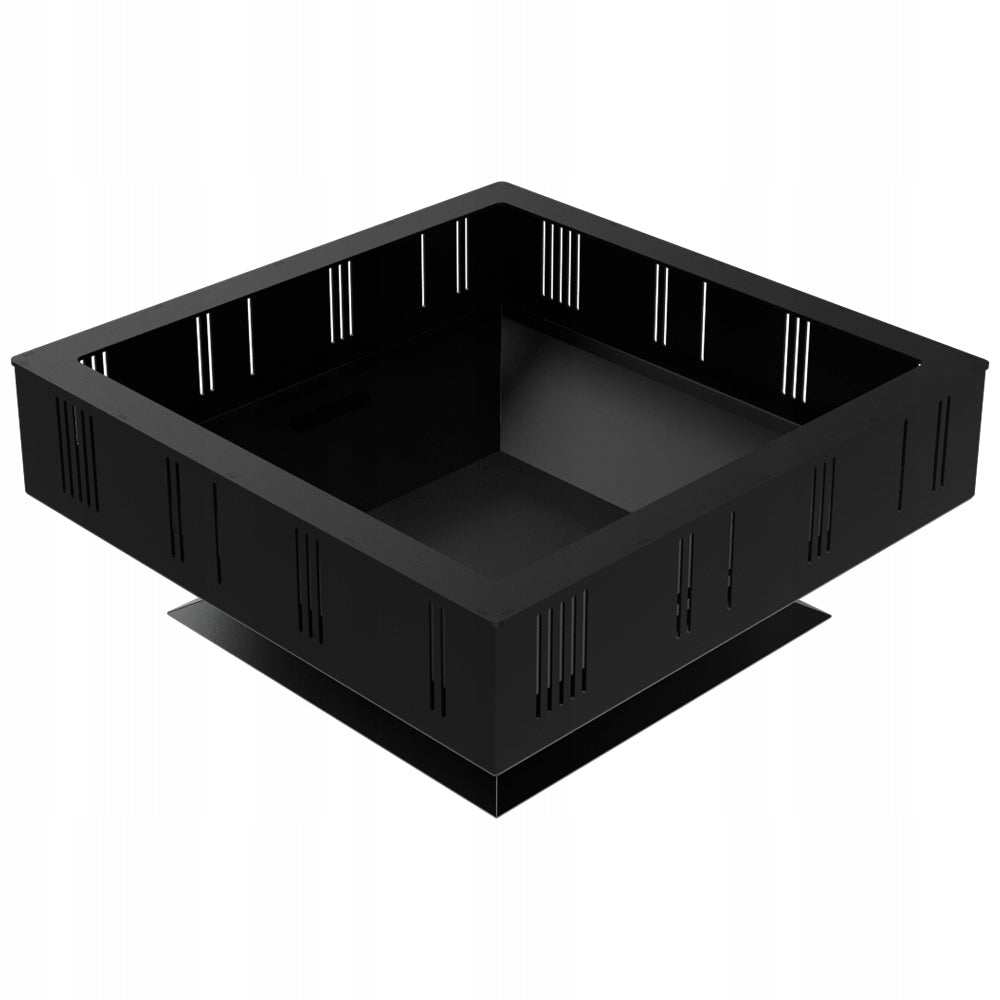 GARDEN FIREPLACE SOLID THICK STEEL LARGE 75X75 CM BLACK FIREPLACE GRILL Manufacturer code QUADRUM