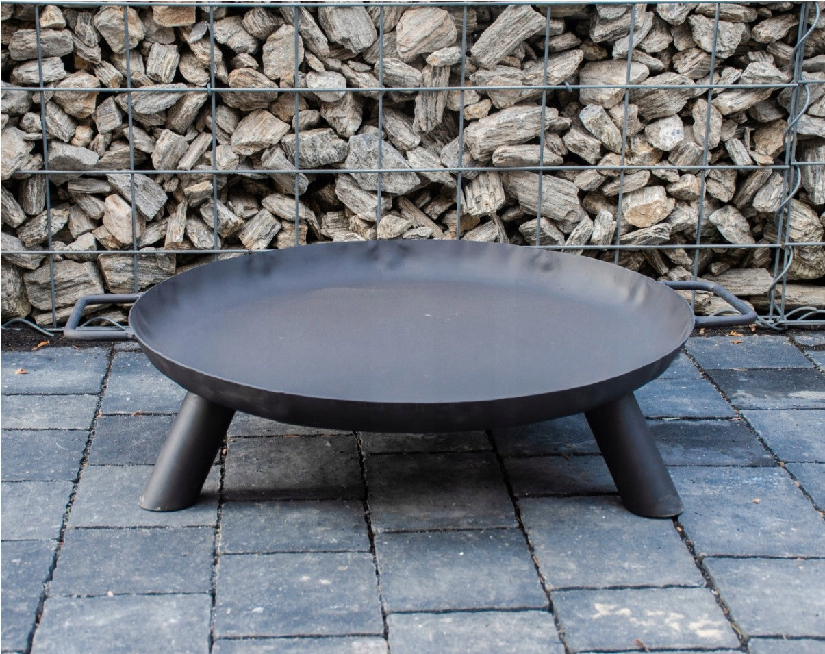 GARDEN FIREPLACE STEEL ROUND 70 cm GARDEN PORTABLE THICK 2 mm! Manufacturer code Pan 6 (70 x 70 cm)