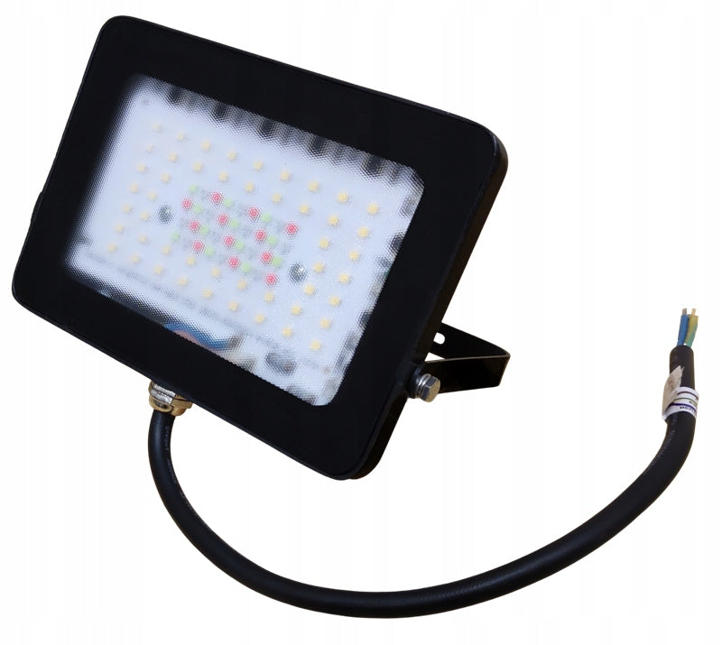 GARDEN FLOODLIGHT RGBW 20W LED IP65 + REMOTE CONTROL Batteries included no