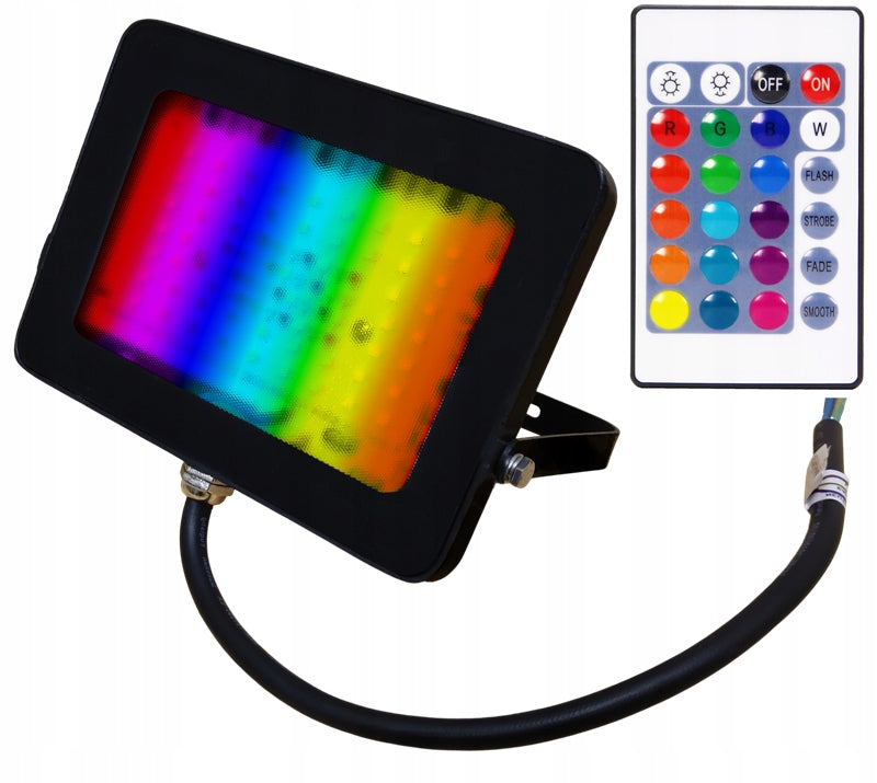 GARDEN FLOODLIGHT RGBW 20W LED IP65 + REMOTE CONTROL