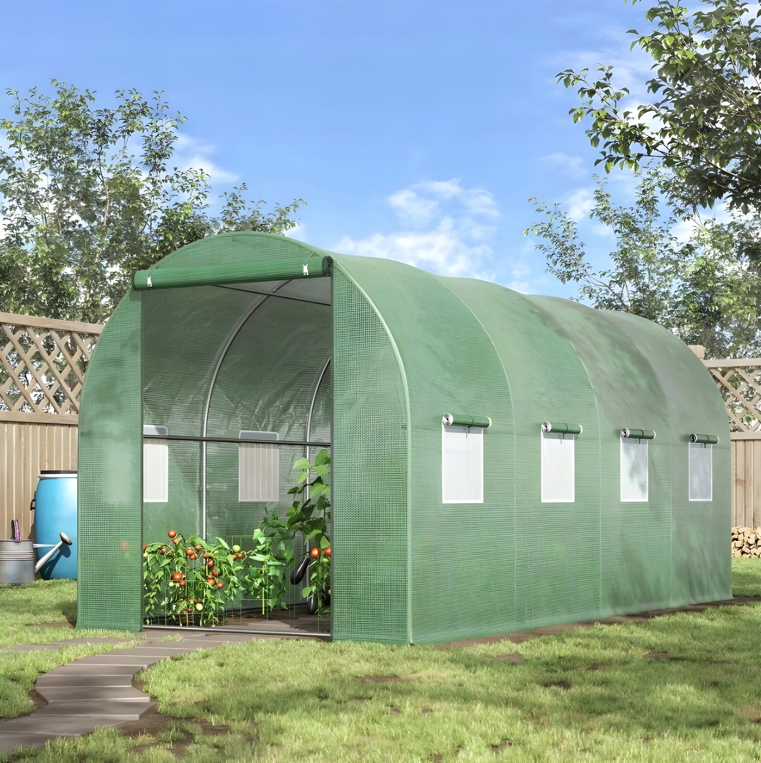 GARDEN FOIL TUNNEL GREENHOUSE 10m2 4x2,5m TENT FOLIAK FOR VEGETABLE GARDENER Packaging status original