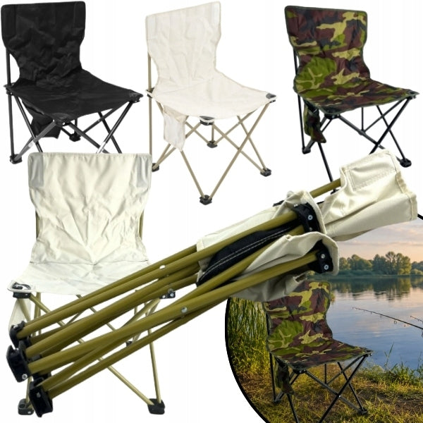 GARDEN FOLDING CHAIR BEACH FISHING 3 COLORS POCKET