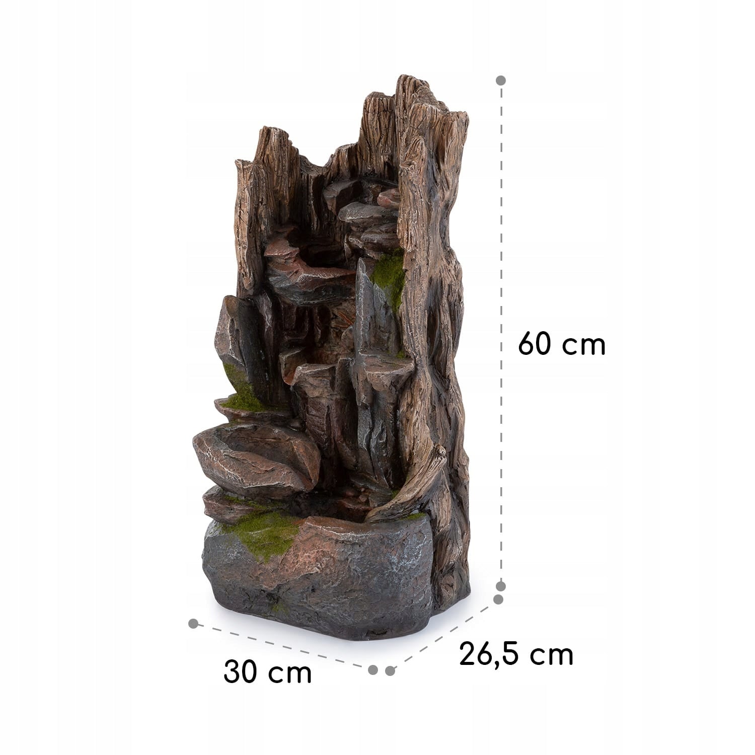 GARDEN FOUNTAIN SOLAR DECORATIVE BLUMFELDT LED WATER PUMP CASCADE EAN (GTIN) 4060656449659