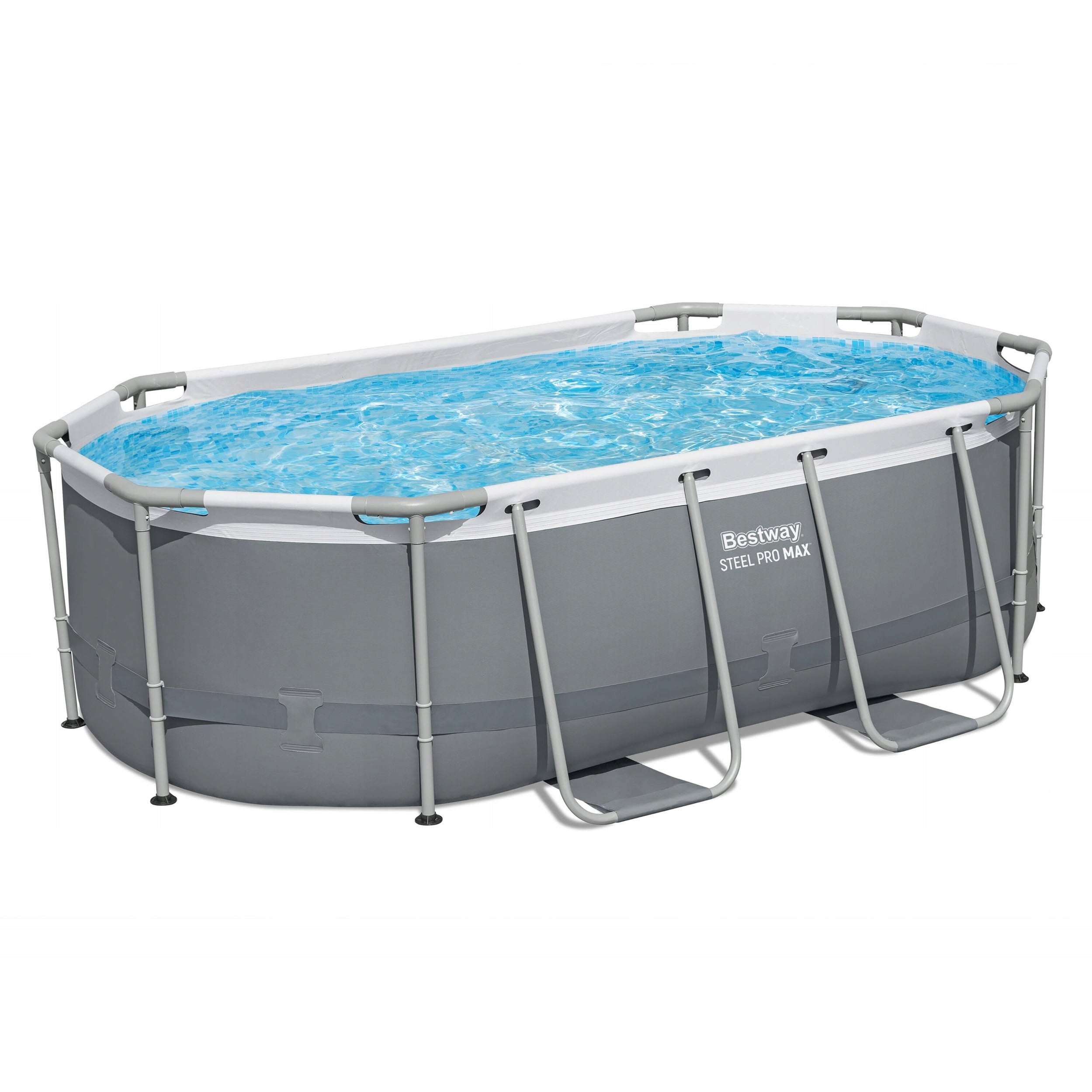 GARDEN FRAME POOL 305x200x84cm OVAL BESTWAY SET 17in1 Series Steel Pro Max
