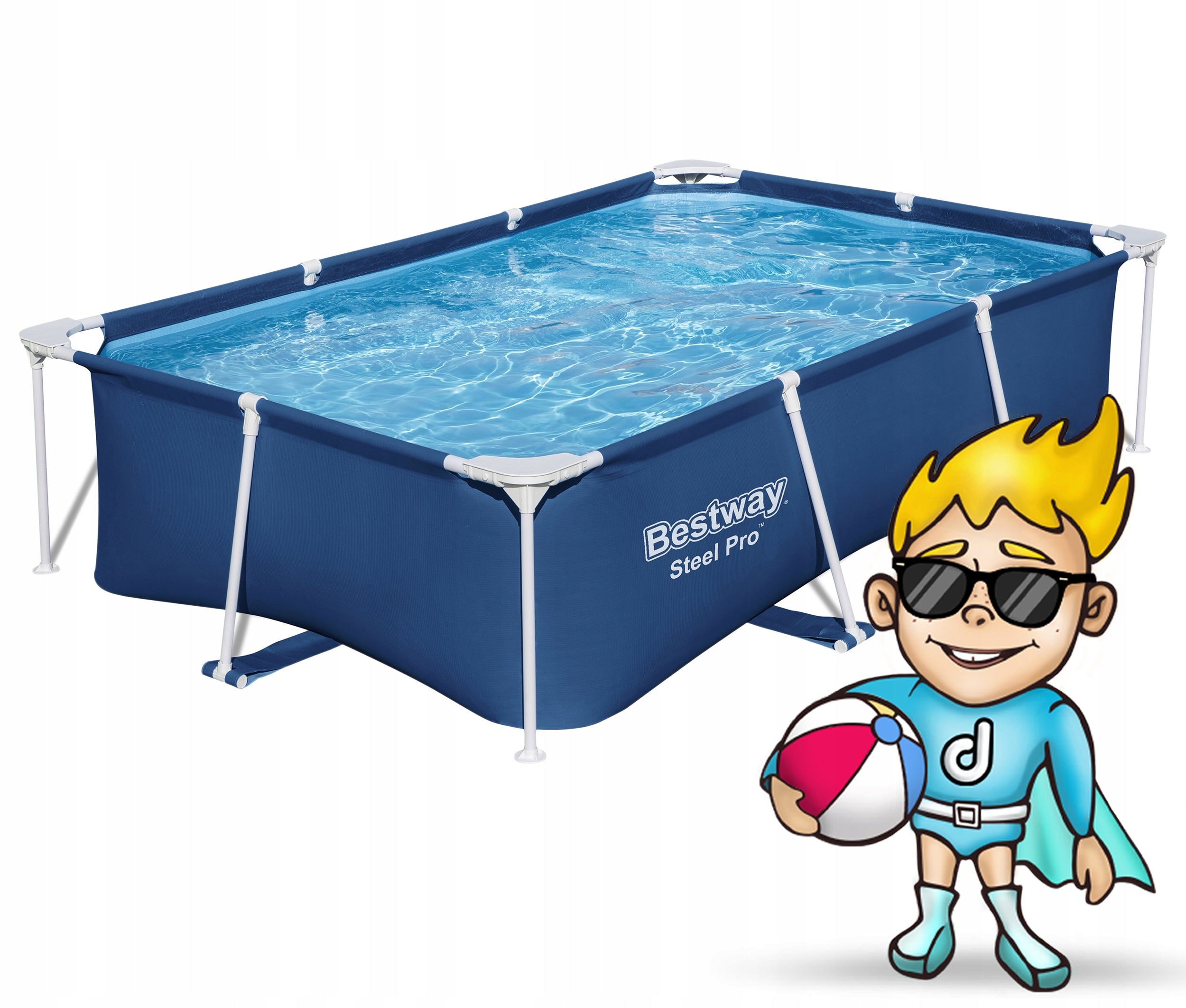 GARDEN FRAME POOL RECTANGULAR FAMILY 259x170x61 BESTWAY 16in1 EAN (GTIN) 5903890615772