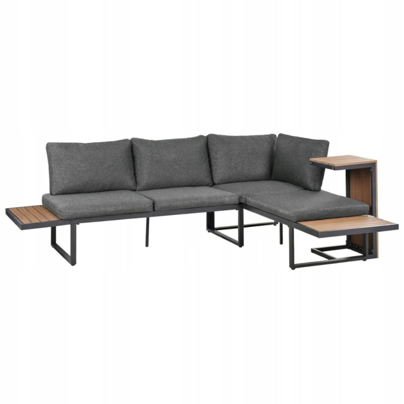 GARDEN FURNITURE ALUMINUM CORNER MODULAR SET WOOD GRAY TERRACE Manufacturer code 23943