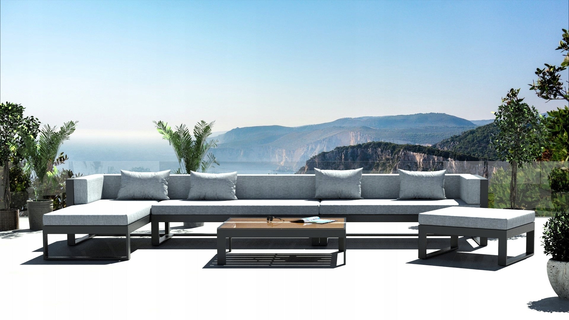 GARDEN FURNITURE BARCELONA GREY - MAY PRICE !