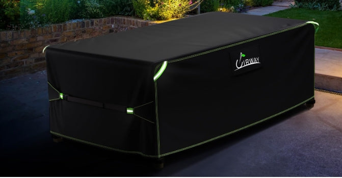 GARDEN FURNITURE COVER 150x90x74 cm WATERPROOF STRONG Uirway Length 150 cm
