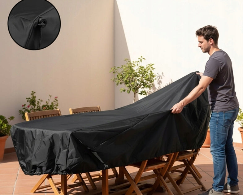 GARDEN FURNITURE COVER GARDEN TABLE 250x210x90 waterproof black Kind For Table