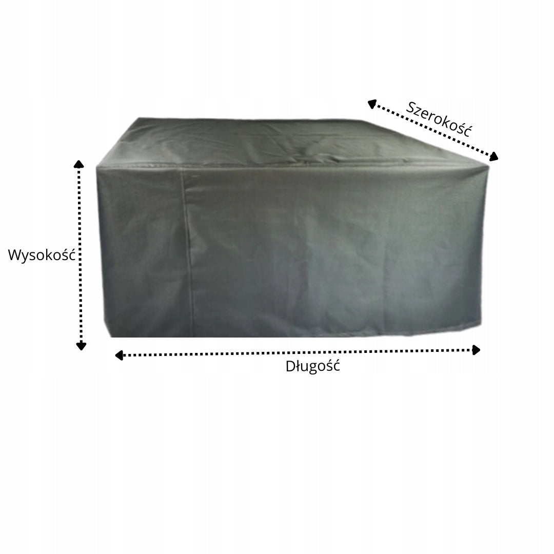 GARDEN FURNITURE COVER TABLE 200x100x80 GREY Color gray