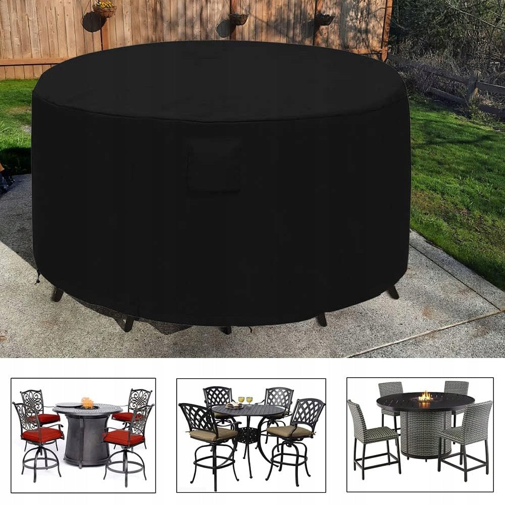 GARDEN FURNITURE COVER TABLE ARMCHAIR CHAIR WATERPROOF ROUND 230x110 Length 230 cm