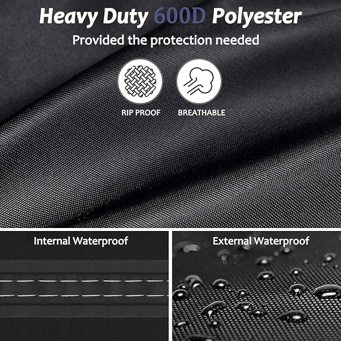 GARDEN FURNITURE COVER TERRACE TABLE ANTI UV WATERPROOF 220x100x15cm Manufacturer no brand