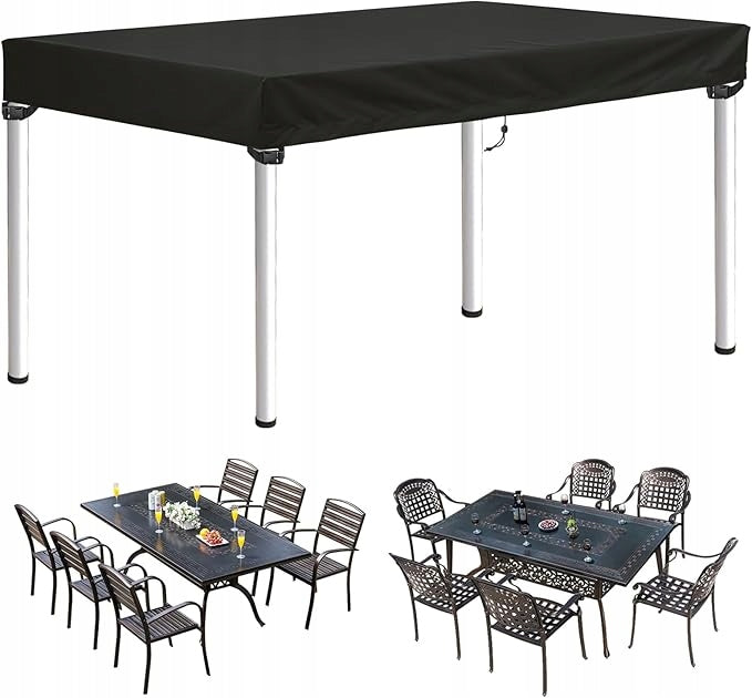 GARDEN FURNITURE COVER TERRACE TABLE ANTI UV WATERPROOF 220x100x15cm