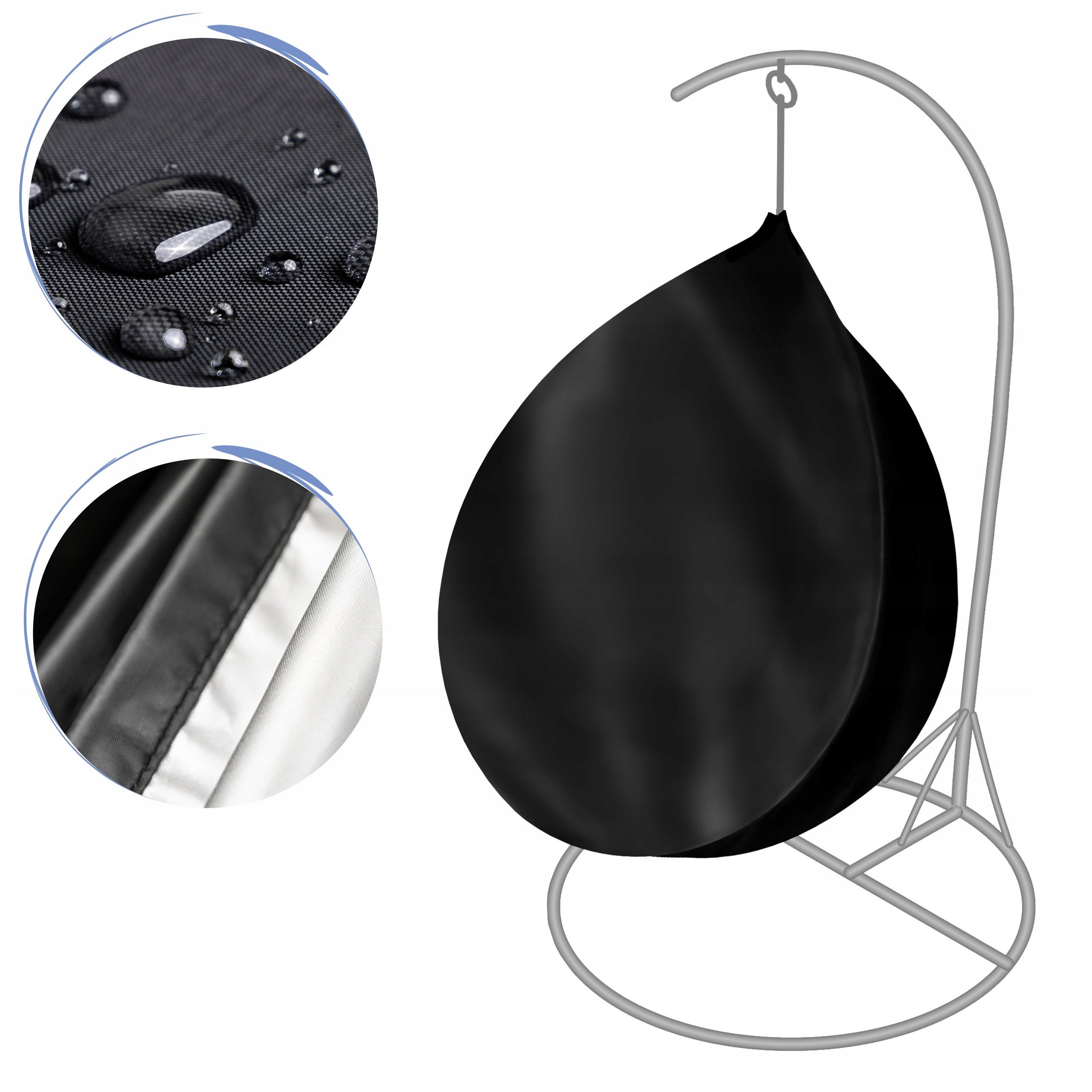 GARDEN FURNITURE COVER UNIVERSAL BASKET ARMCHAIR HANGING COCOON SWING Manufacturer DOMAREX