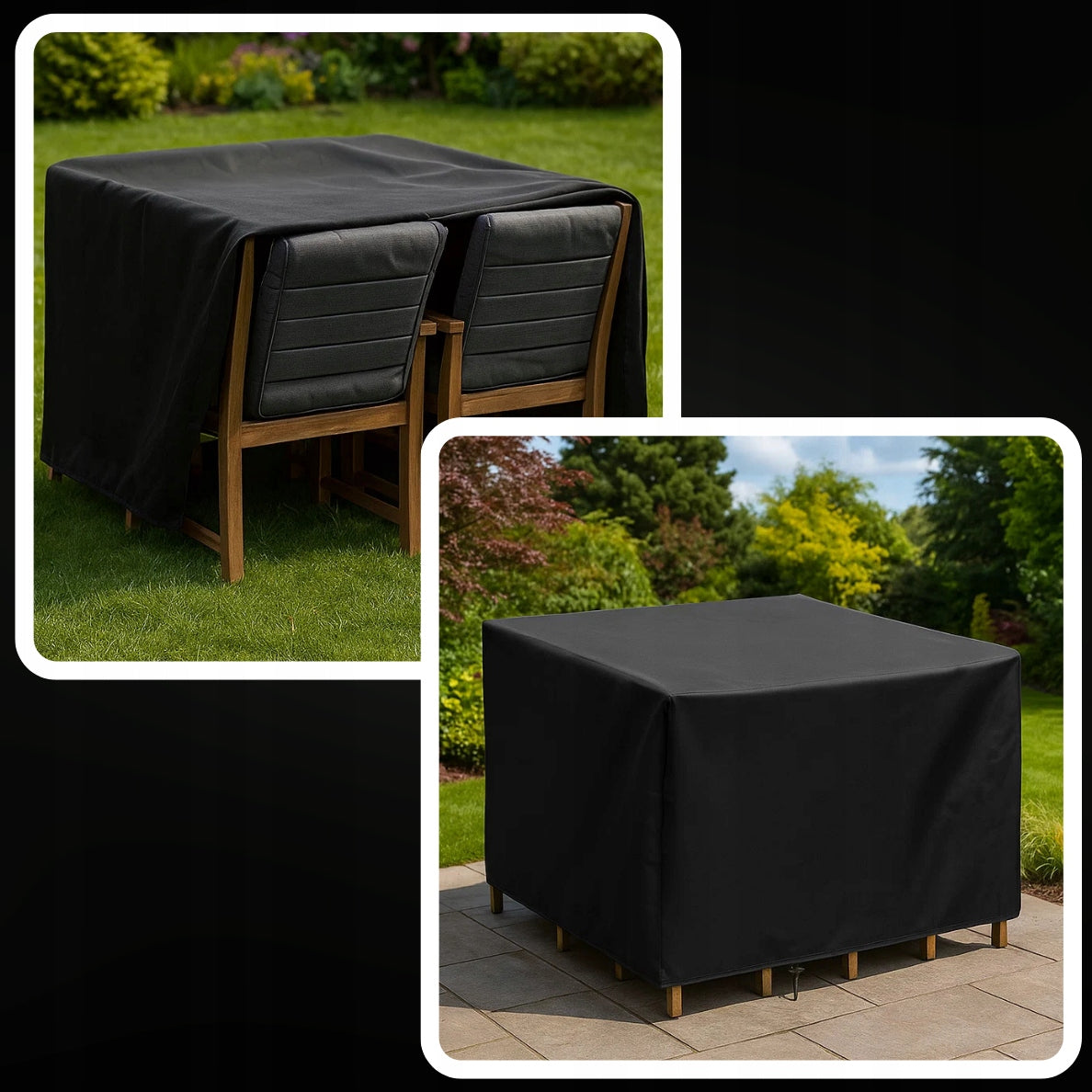 GARDEN FURNITURE COVER WATERPROOF STRONG DURABLE GARDEN 140X140X90CM Length 140 cm