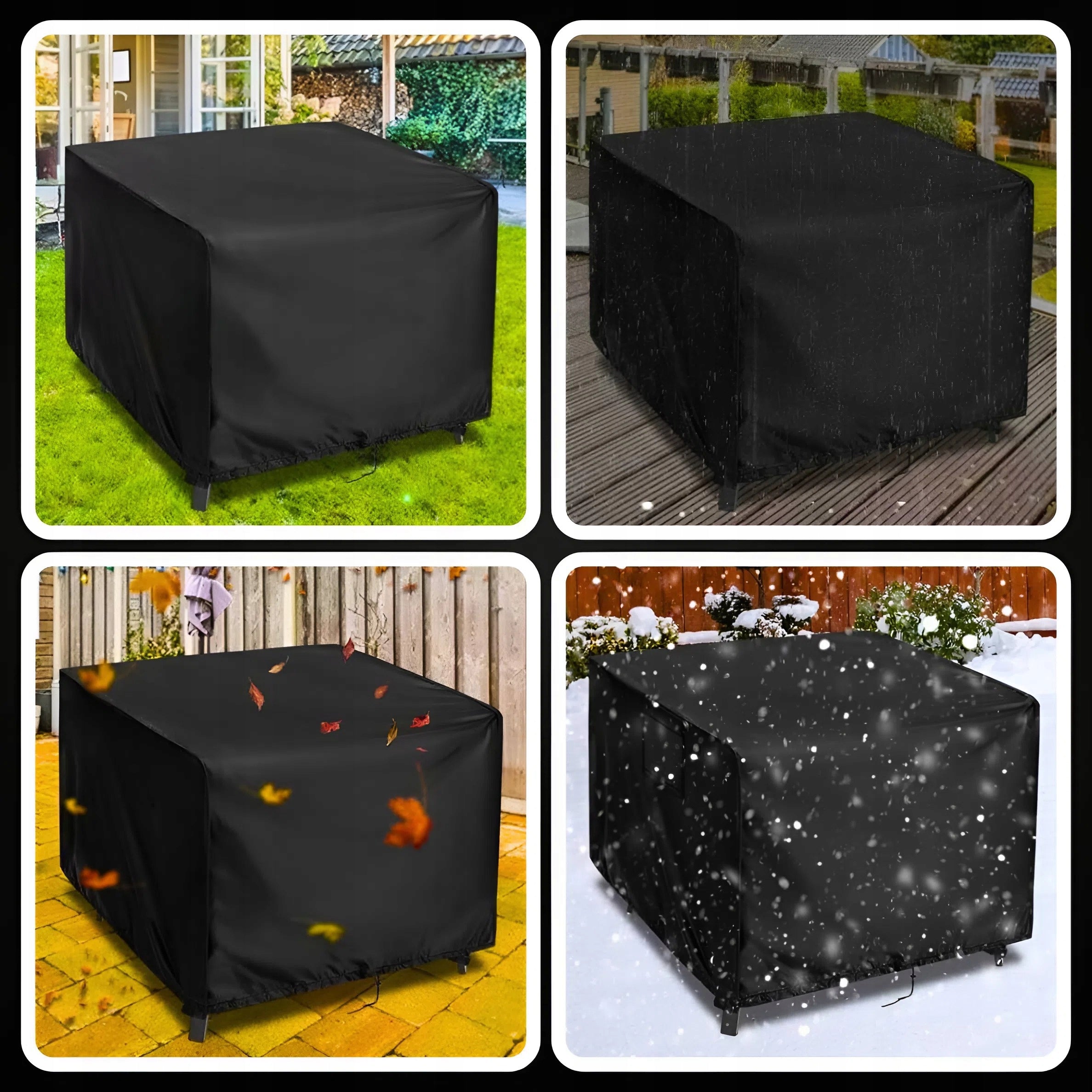 GARDEN FURNITURE COVER WATERPROOF STRONG DURABLE GARDEN 140X140X90CM Product height 90 cm