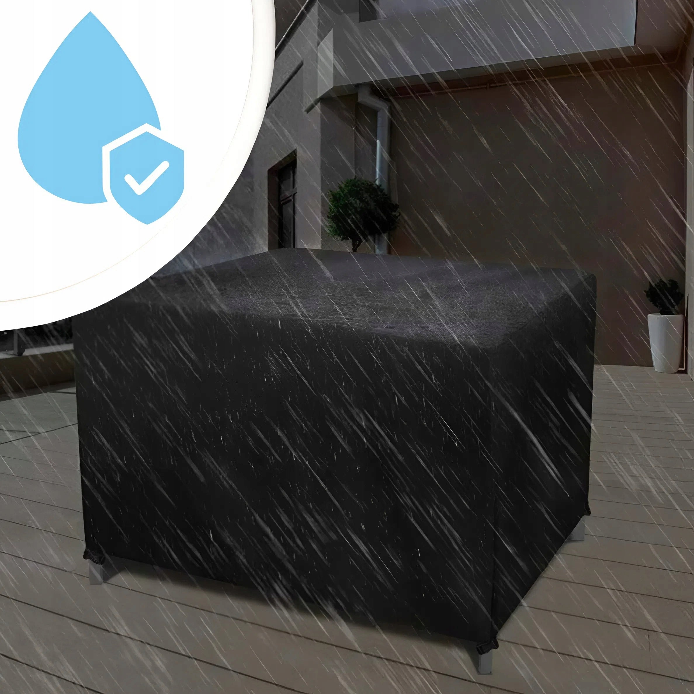 GARDEN FURNITURE COVER WATERPROOF STRONG DURABLE GARDEN 140X140X90CM Product width 140 cm