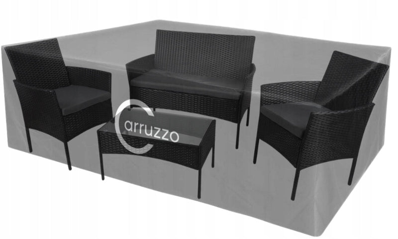 GARDEN FURNITURE COVER WATERPROOF Strong Large 200x160x70cm BLACK Manufacturer code Pokrowiec Osłona na Stół