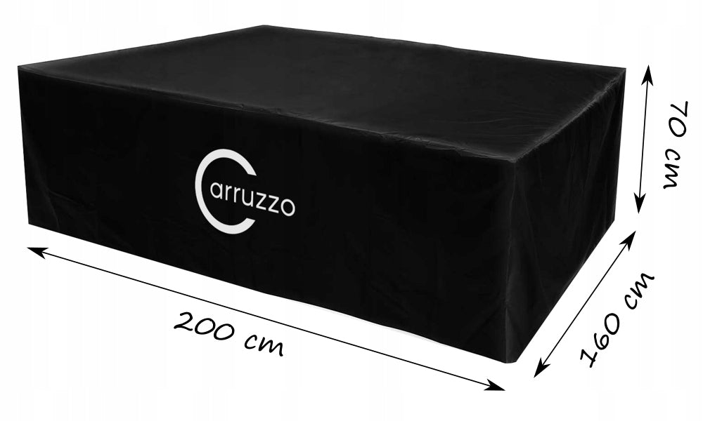GARDEN FURNITURE COVER WATERPROOF Strong Large 200x160x70cm BLACK Packaging status original