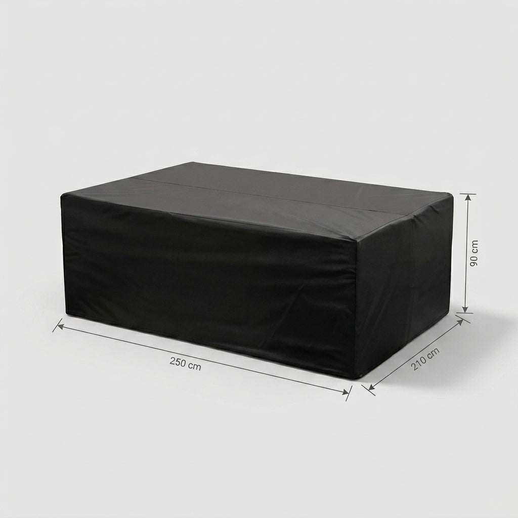 GARDEN FURNITURE COVER waterproof table 250x210x90 black strong oxford Packaging status original