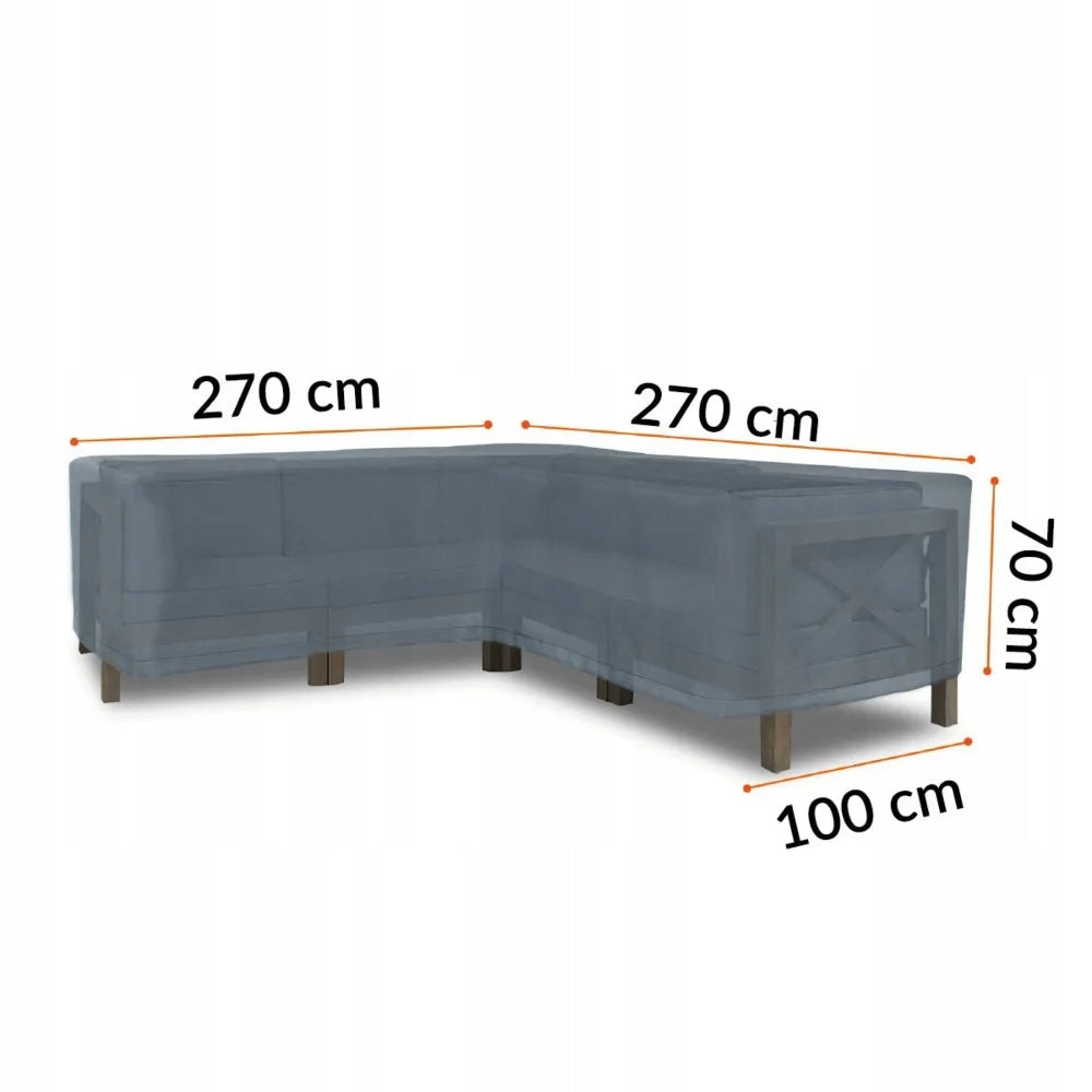 GARDEN FURNITURE Cover Corner Waterproof 270x270x100x70 cm universal Packaging status original