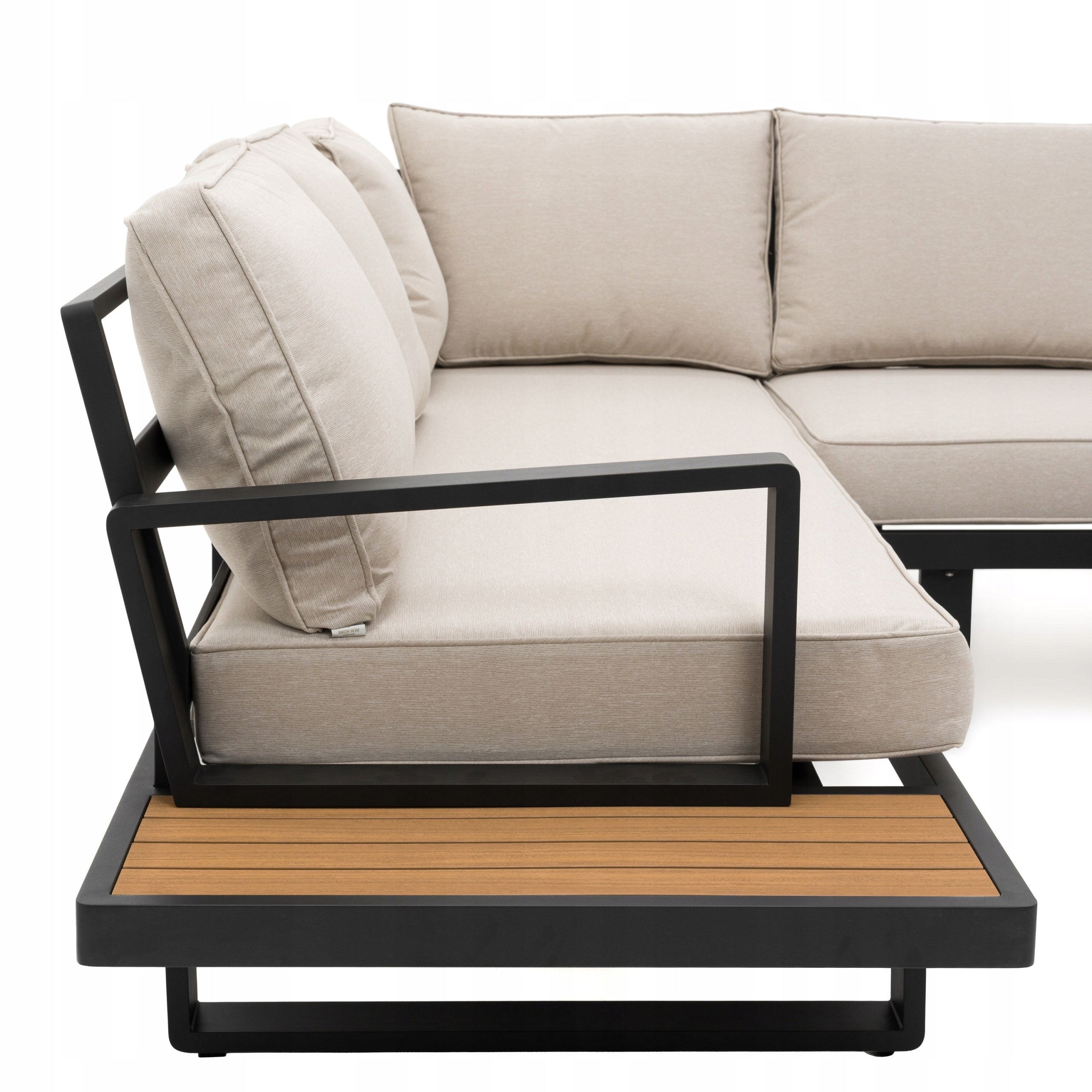 GARDEN FURNITURE LARGE CORNER MODERN ALUMINUM GRAPHITE-BEIGE ATOLL Number of items in the set 3