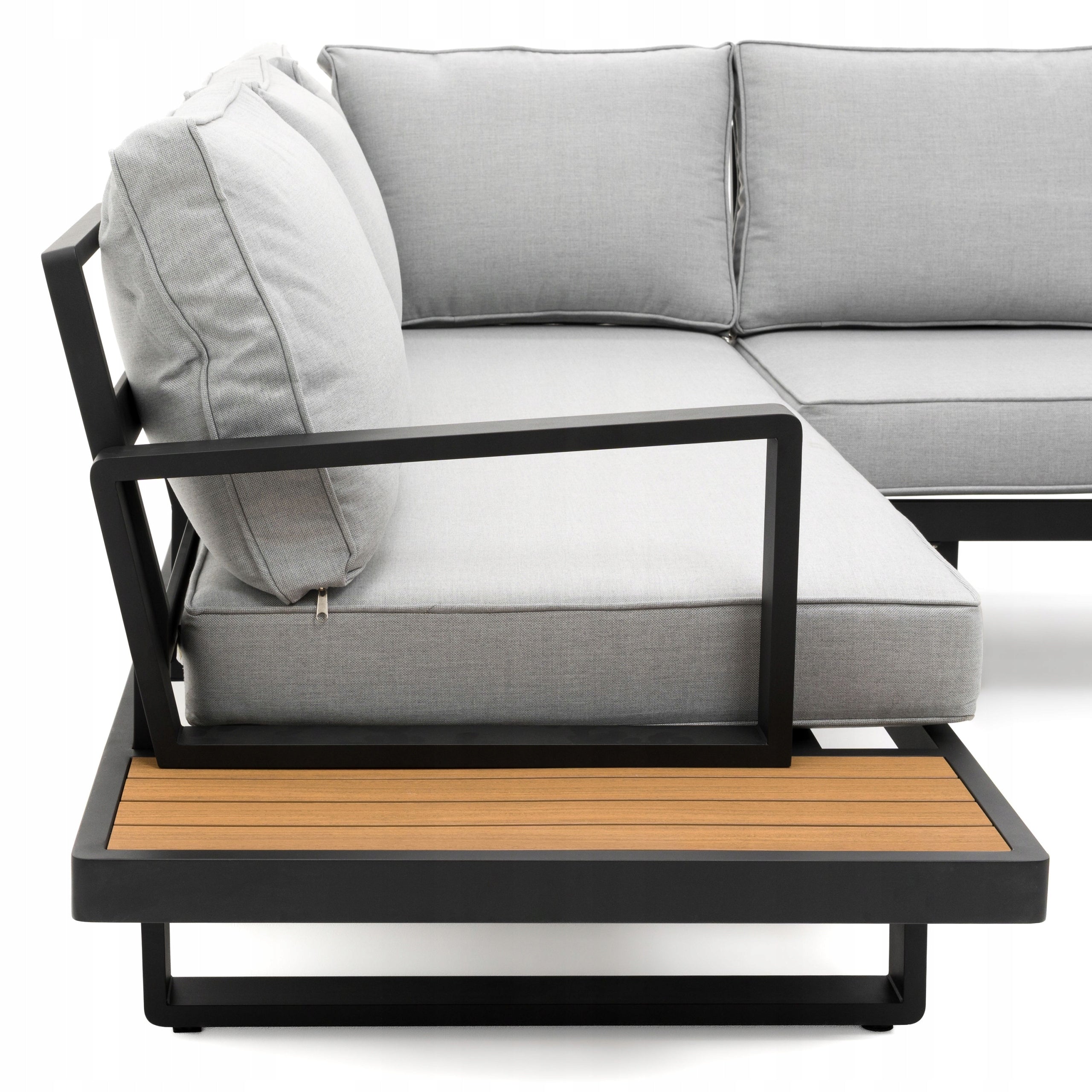 GARDEN FURNITURE LARGE CORNER MODERN ALUMINUM GRAPHITE-GREY ATOLL Number of items in the set 3